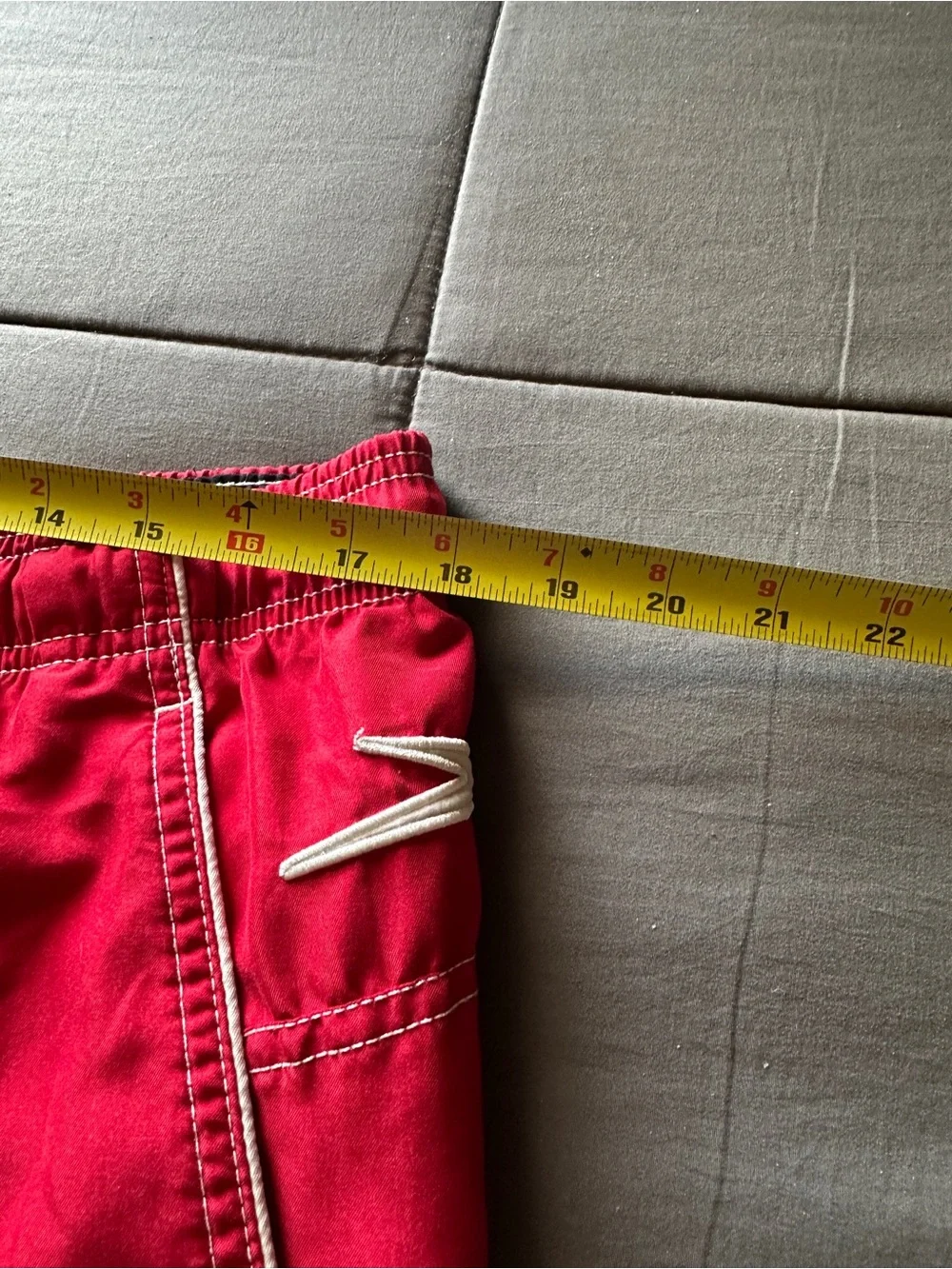 Speedo Red Men's Swim Board Shorts with Cargo Pocket